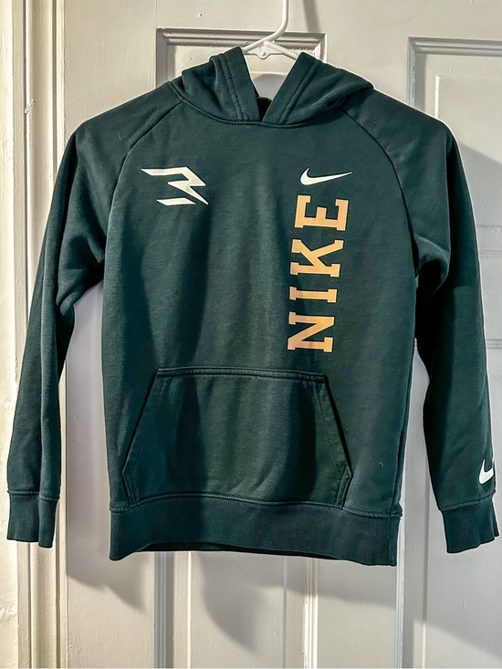 Nike Other - Nike Dark Green Hoodie with Vertical Logo